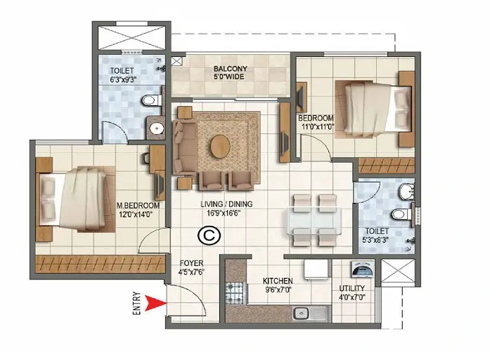 Nambiar Ellegenza Floor Plan
