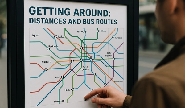 Getting Around: Distances and Bus Routes